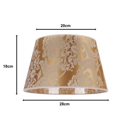 Duolla - Abajur pentru lampă de birou CONE M E27, diametru 28 cm, auriu