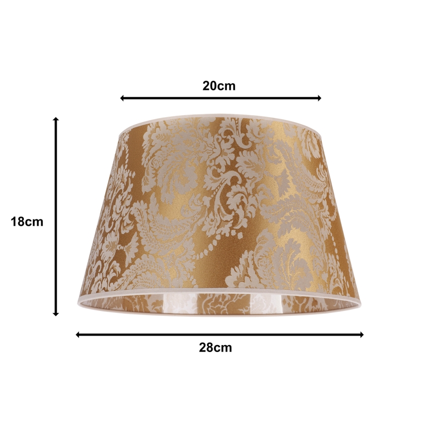Duolla - Abajur pentru lampă de birou CONE M E27, diametru 28 cm, auriu