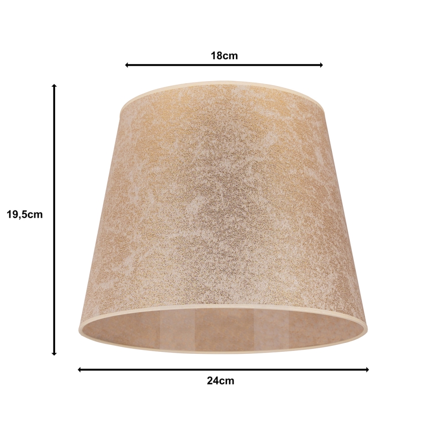 Duolla - Abajur pentru lampă de birou CLASSIC M E27, diametru 24 cm, auriu