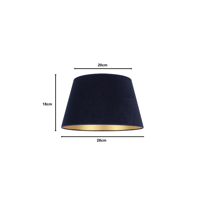 Duolla - Abajur pentru lampă de birou CONE M E27, diametru 28 cm, albastru