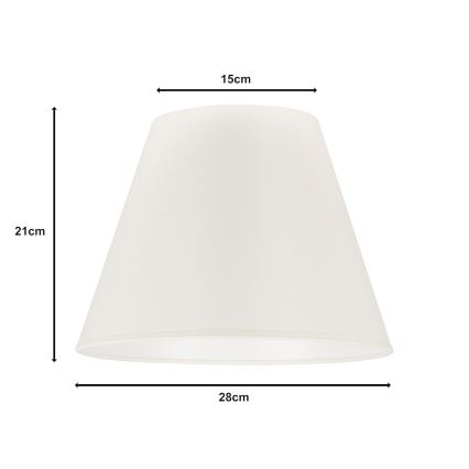 Duolla - Abajur pentru lampă de birou SOFIA S E27, diametru 28 cm, bej