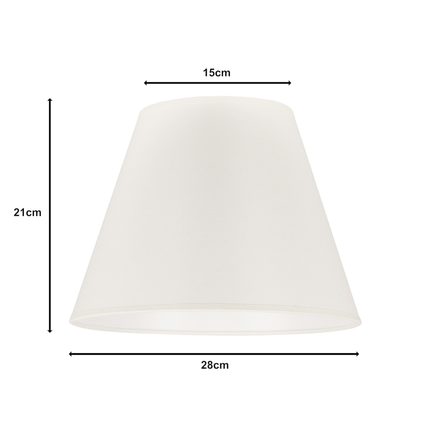 Duolla - Abajur pentru lampă de birou SOFIA S E27, diametru 28 cm, bej