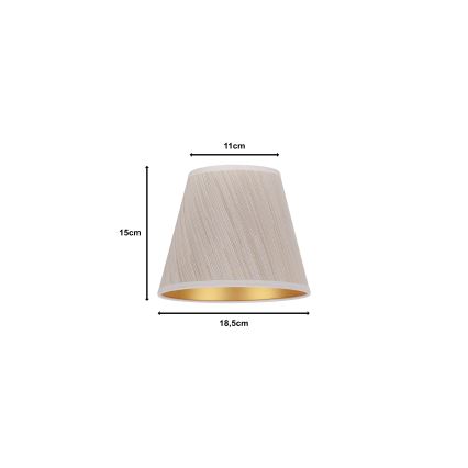 Duolla - Abajur pentru lampă de birou SOFIA XS E14, diametru 18,5 cm, bej