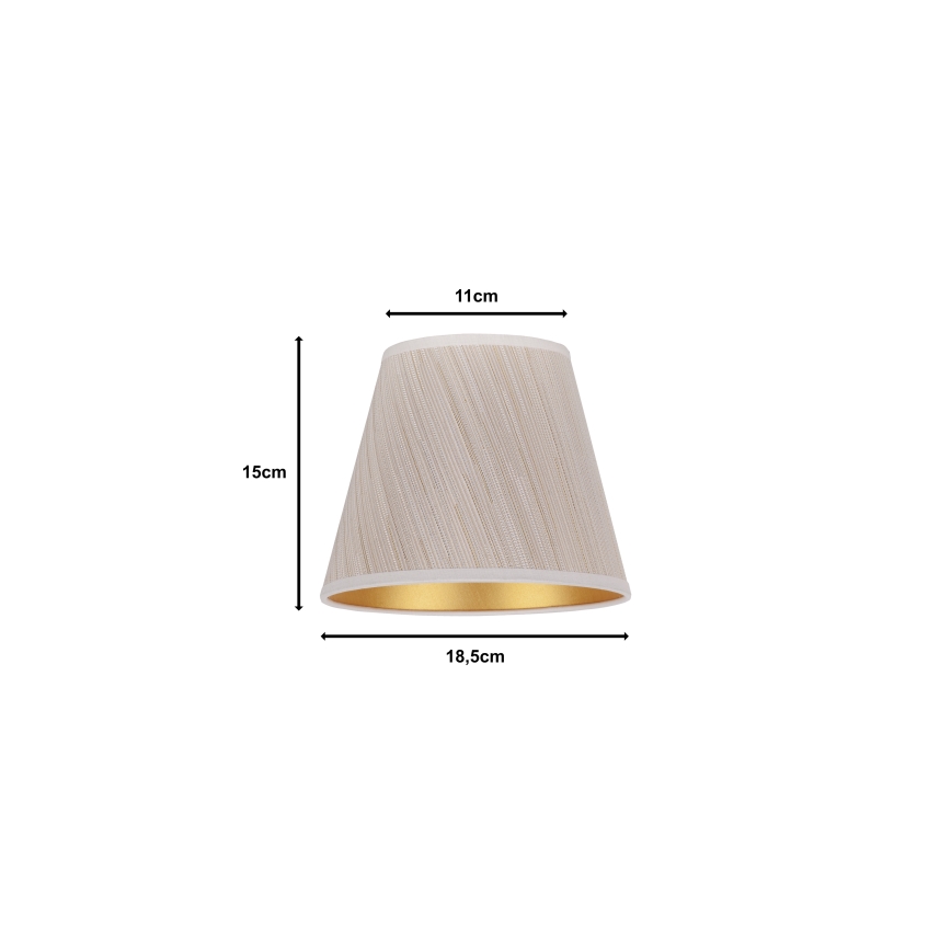 Duolla - Abajur pentru lampă de birou SOFIA XS E14, diametru 18,5 cm, bej