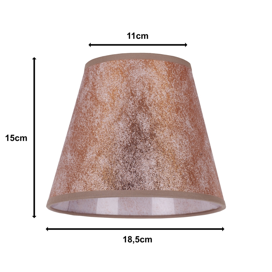 Duolla - Abajur pentru lampă de birou SOFIA XS E14, diametru 18,5 cm, cupru