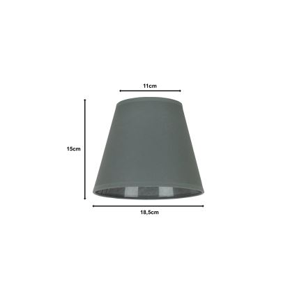 Duolla - Abajur pentru lampă de birou SOFIA XS E14, diametru 18,5 cm, gri