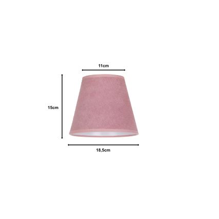 Duolla - Abajur pentru lampă de birou SOFIA XS E14, diametru 18,5 cm, roz