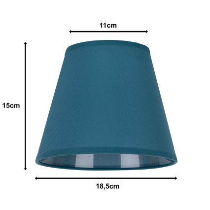 Duolla - Abajur pentru lampă de birou SOFIA XS E14 pr. 18,5 cm turcoaz