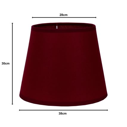 Duolla - Abajur pentru lampă de podea CLASSIC L E27, diametru 38 cm, culoare vișinie