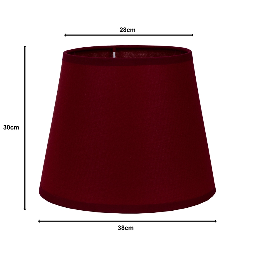Duolla - Abajur pentru lampă de podea CLASSIC L E27, diametru 38 cm, culoare vișinie