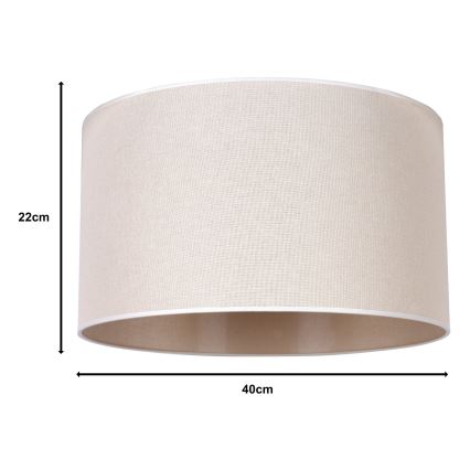 Duolla - Abajur universal ROLLER E27 diametru 40 cm bej