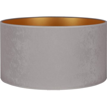 Duolla - Abajur universal VELVET E27 diametru 35 cm gri/auriu