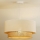 Duolla - Candelabru suspendat pe cablu BOHO 1xE27/40W/230V diam. 45 cm crem/maro