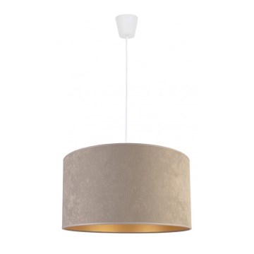 Duolla - Candelabru suspendat pe cablu ROLLER 1xE27/40W/230V diam. 40 cm gri