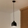 Duolla IRONLINE - Pendul pe cablu, 1x E27/15W/230V, Ø 17 cm, negru