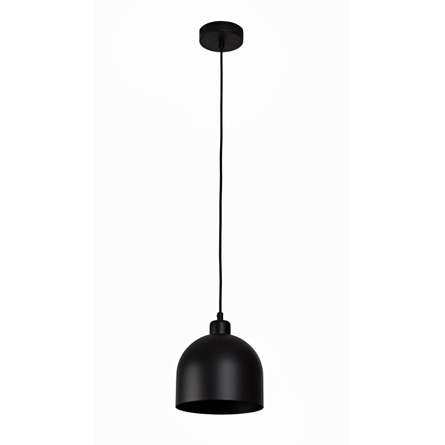 Duolla IRONLINE - Pendul pe cablu, 1x E27/15W/230V, Ø 17 cm, negru