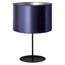 Duolla - Lampă de masă CANNES 1xE14/15W/230V 20 cm albastră/argintie/neagră