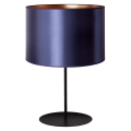 Duolla - Lampă de masă CANNES 1xE14/15W/230V 20 cm albastră/cupru/neagră