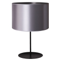 Duolla - Lampă de masă CANNES 1xE14/15W/230V 20 cm argintie/neagră