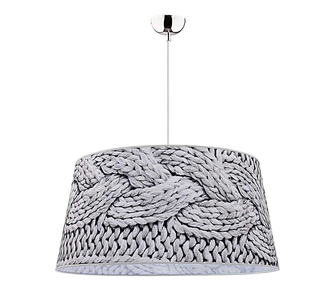 Lustră pe cablu BASS 1xE27/40W/230V 60 cm gri