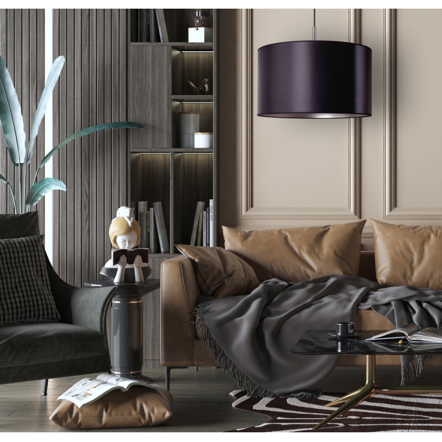 Duolla - Lustră pe cablu CANNES 1xE27/15W/230V d. 45 cm albastră/argintie