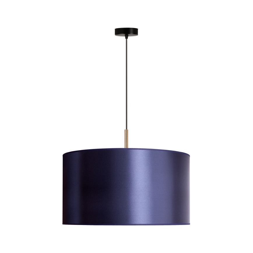 Duolla - Lustră pe cablu CANNES 1xE27/15W/230V d. 45 cm albastră/cupru