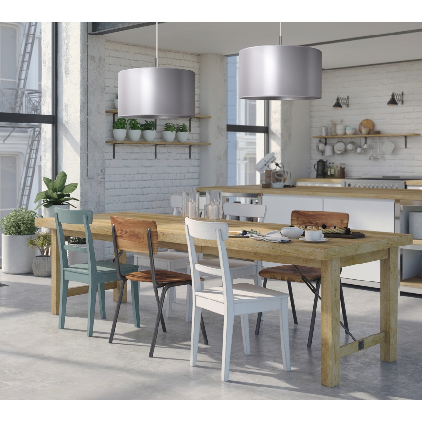 Duolla - Lustră pe cablu CANNES 1xE27/15W/230V d. 45 cm argintie