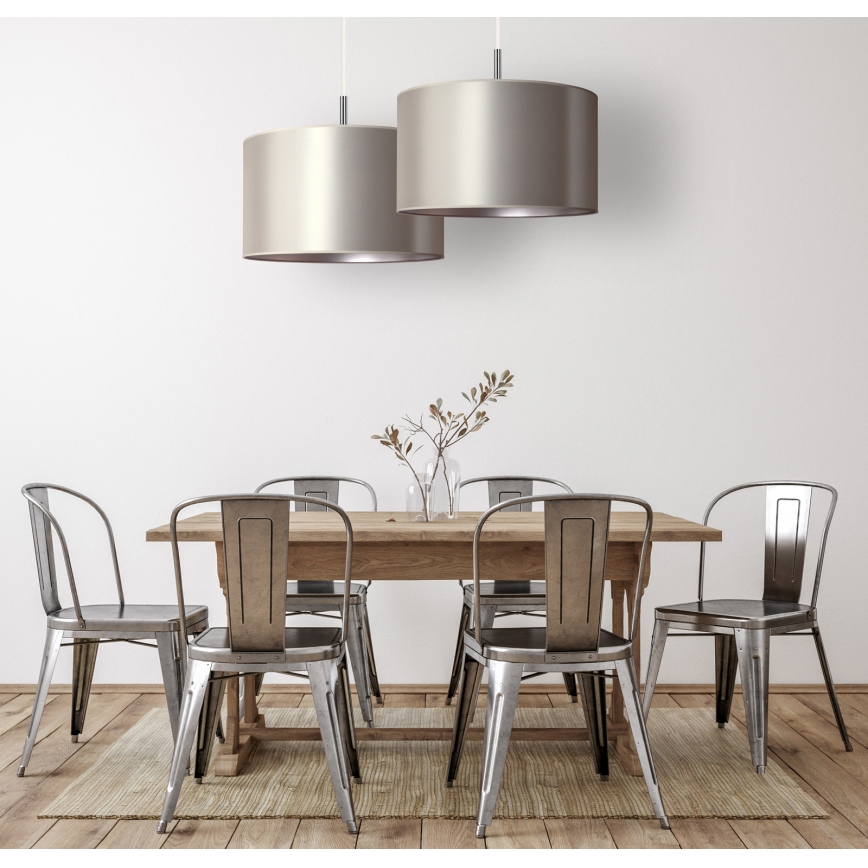 Duolla - Lustră pe cablu CANNES 1xE27/15W/230V d. 50 cm argintie