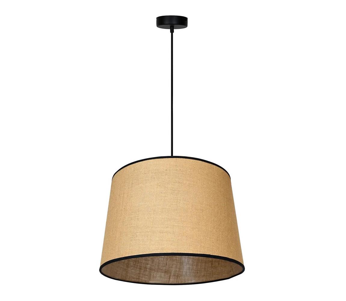 Lustră pe cablu CONE 1xE27/15W/230V maro/neagră