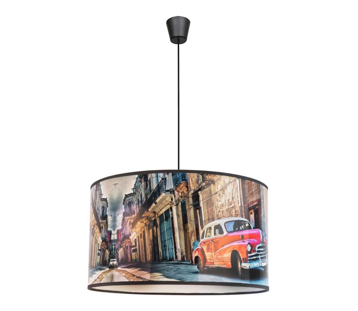 Lustră pe cablu CUBA RED 1xE27/15W/230V