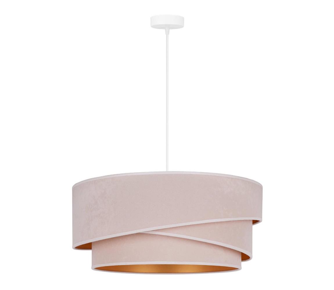 Lustră pe cablu KOBO 1xE27/15W/230V crem/auriu