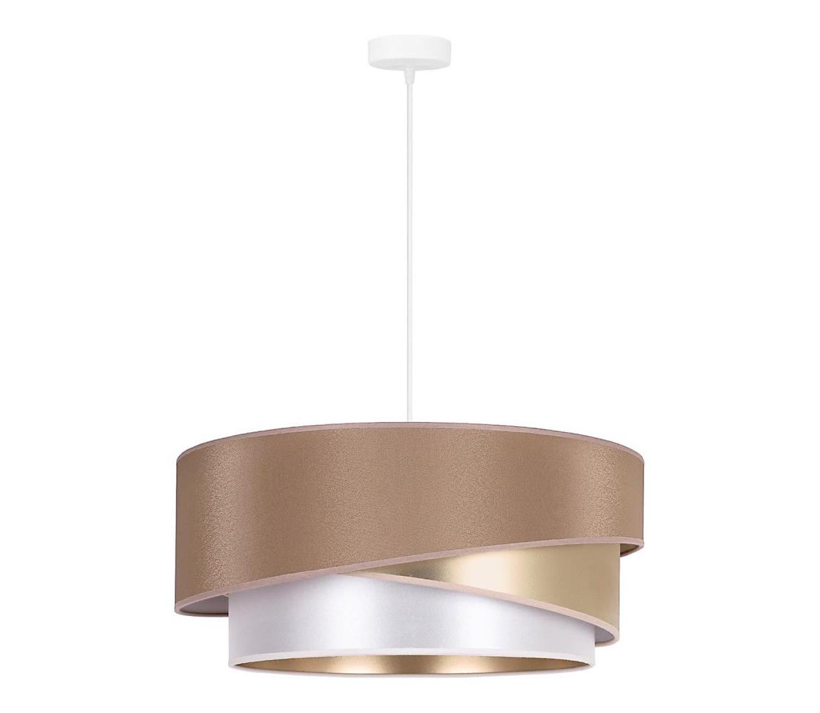 Lustră pe cablu KOBO 1xE27/15W/230V cupru/roz-auriu/alb