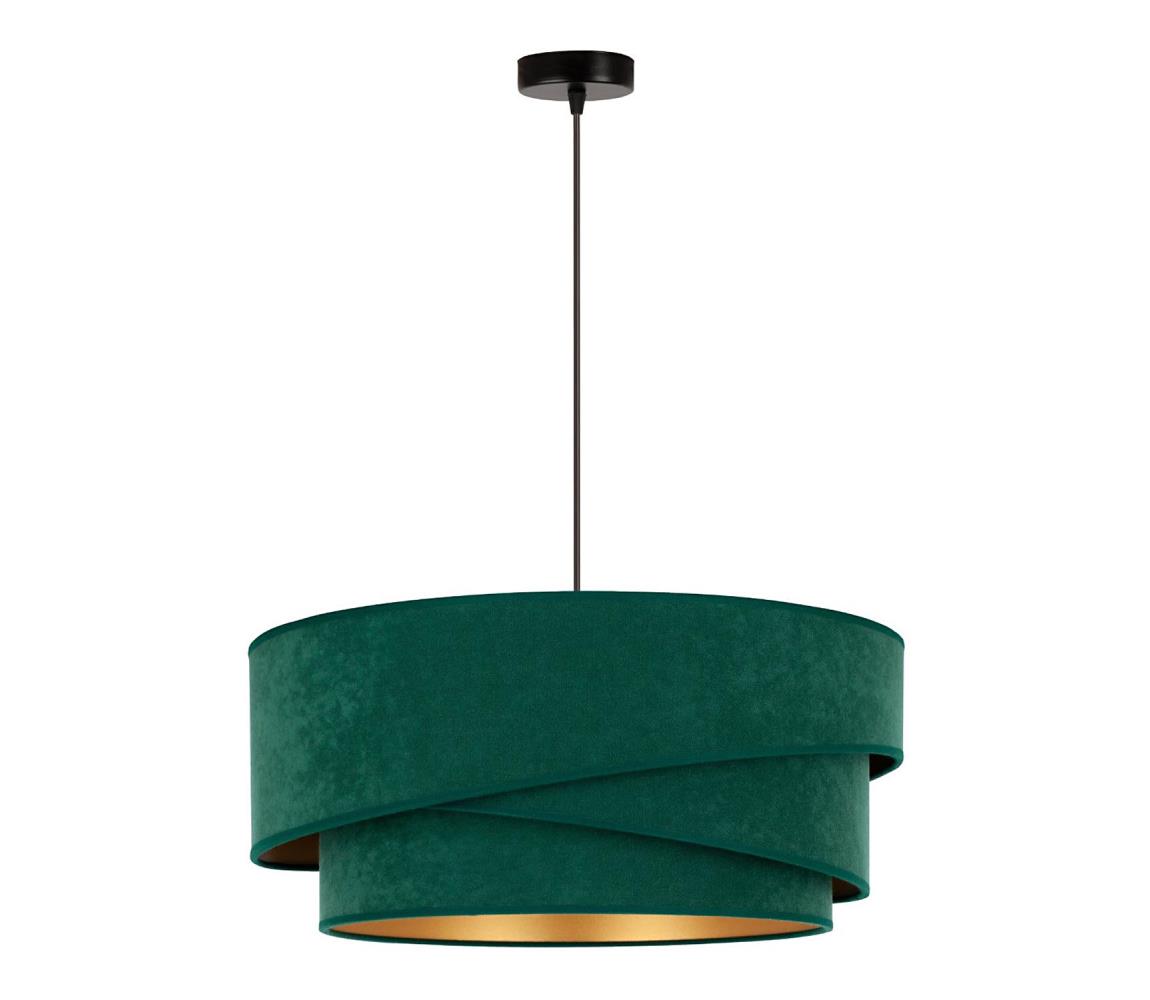 Lustră pe cablu KOBO 1xE27/15W/230V verde/auriu