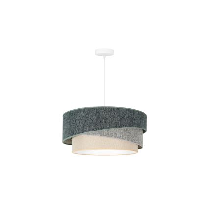 Lustră pe cablu KOBO ECO Duolla RECYCLING 1xE27/15W/230V d. 45 cm verde/gri/crem