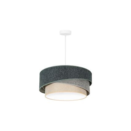 Lustră pe cablu KOBO ECO Duolla RECYCLING 1xE27/15W/230V d. 45 cm verde/gri/crem