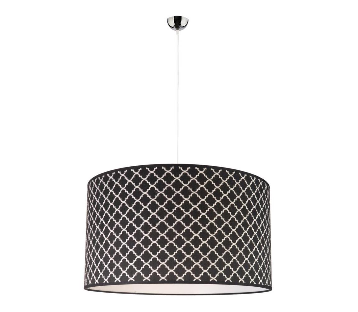 - Lustră pe cablu MAROKO 1xE27/40W/230V neagră/albă