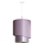 Duolla - Lustră pe cablu PARIS 1xE27/15W/230V d. 40 cm roz/argintie/cupru
