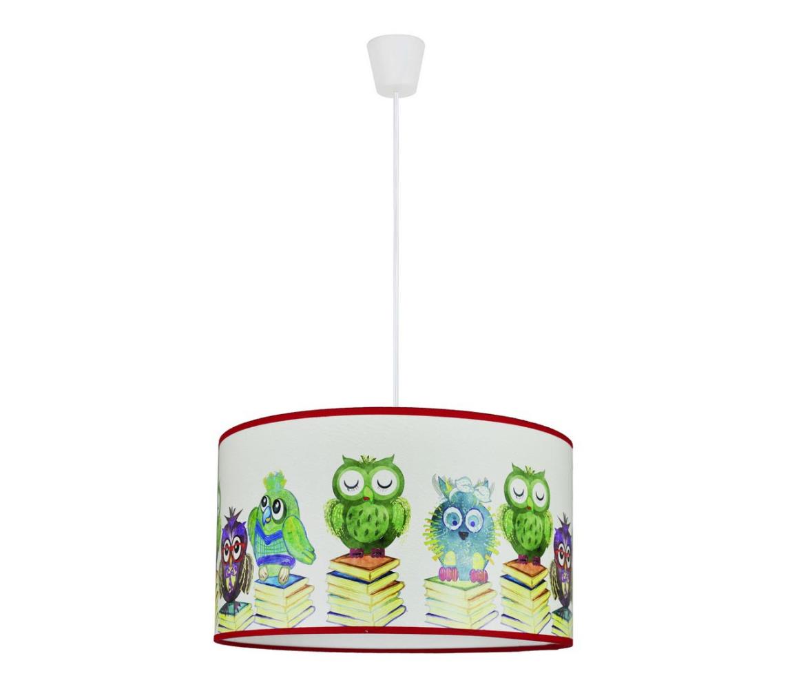 Lustră pe cablu pentru copii OWL 1xE27/15W/230V