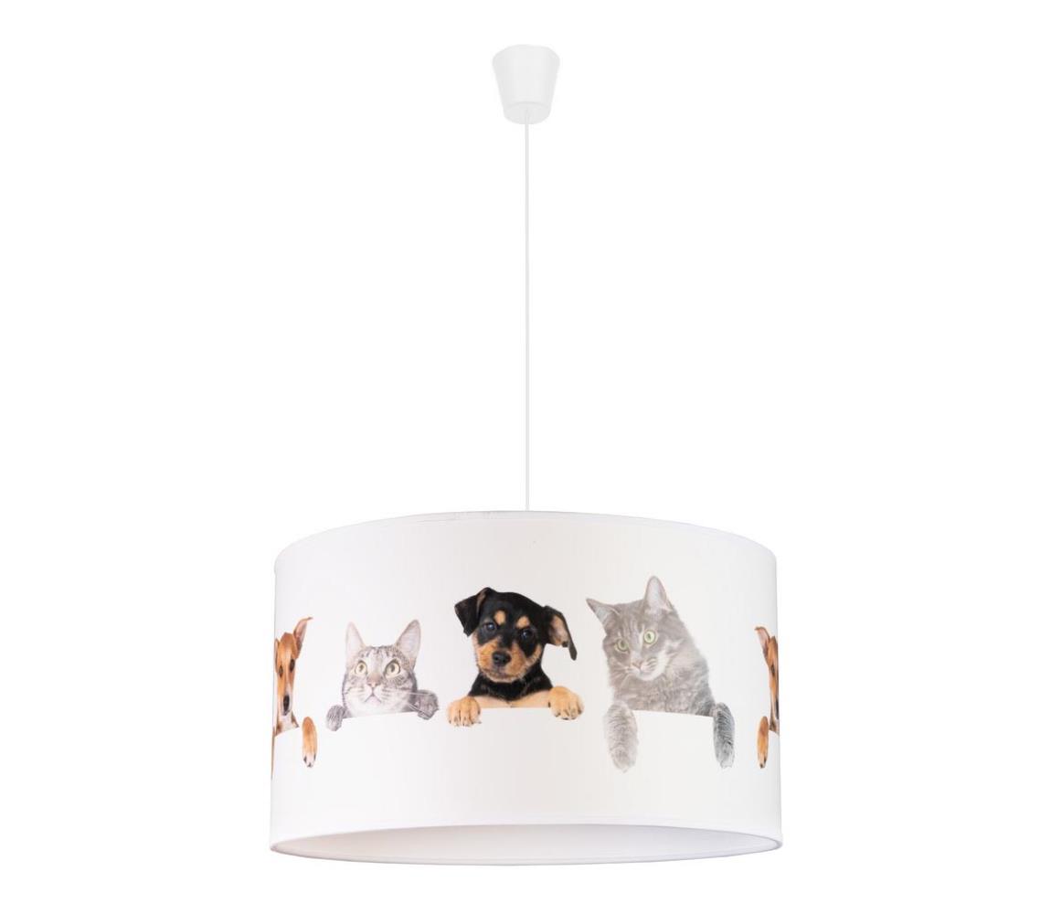 Lustră pe cablu pentru copii PRINT M 1xE27/40W/230V animale