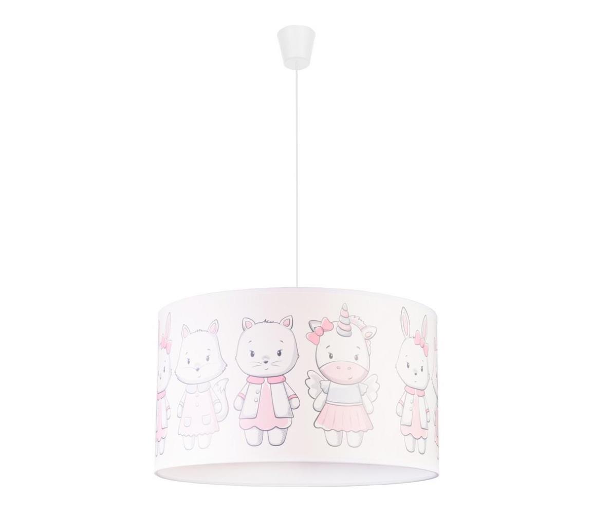 Lustră pe cablu pentru copii PRINT M 1xE27/40W/230V animale