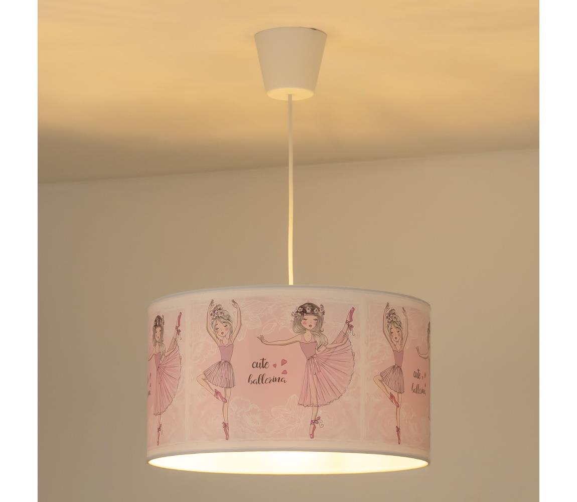 Lustră pe cablu pentru copii PRINT M 1xE27/40W/230V balerine