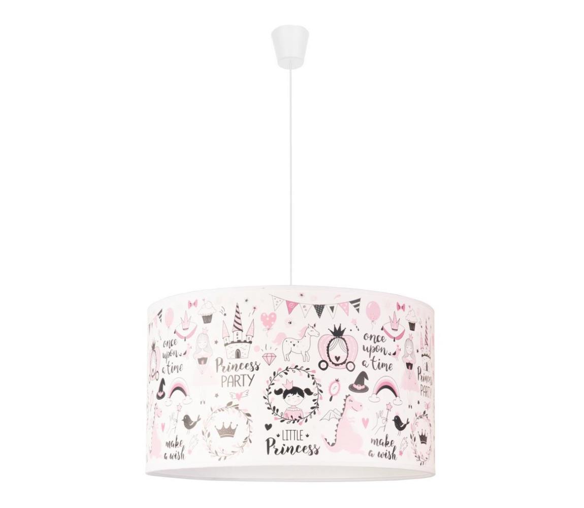 Lustră pe cablu pentru copii PRINT M 1xE27/40W/230V basm