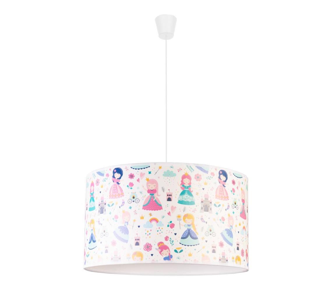 Lustră pe cablu pentru copii PRINT M 1xE27/40W/230V prințese