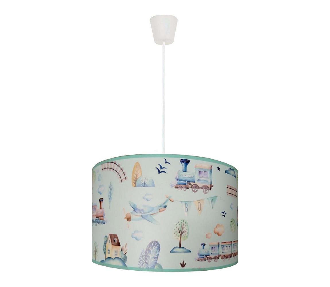 Lustră pe cablu pentru copii TRAIN 1xE27/15W/230V