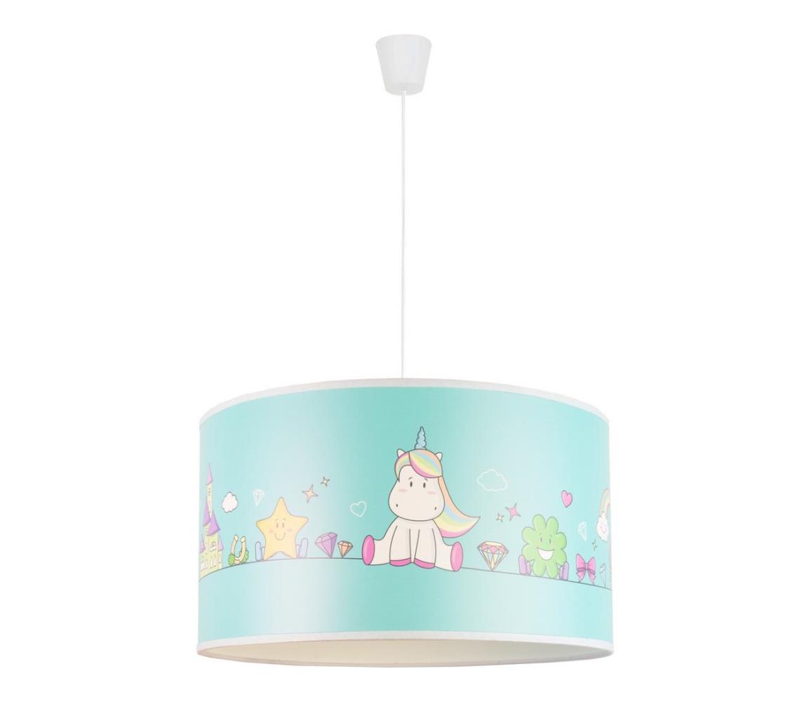 Lustră pe cablu pentru copii UNICORN 1xE27/15W/230V