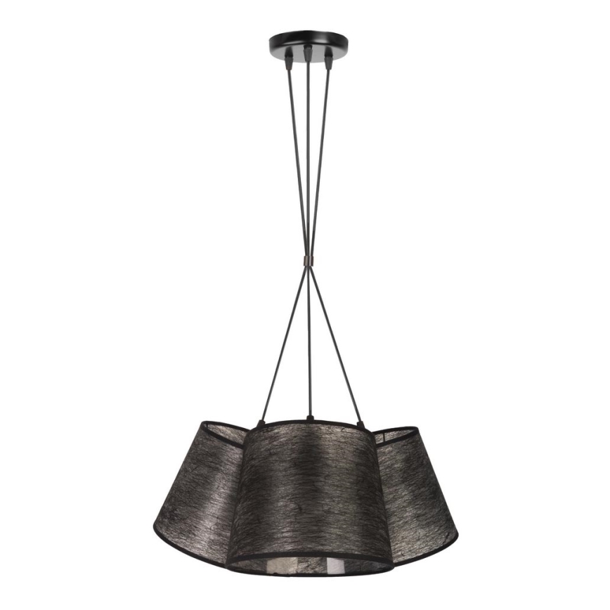 Duolla - Lustră pe cablu ROSSA 3xE27/40W/230V neagră