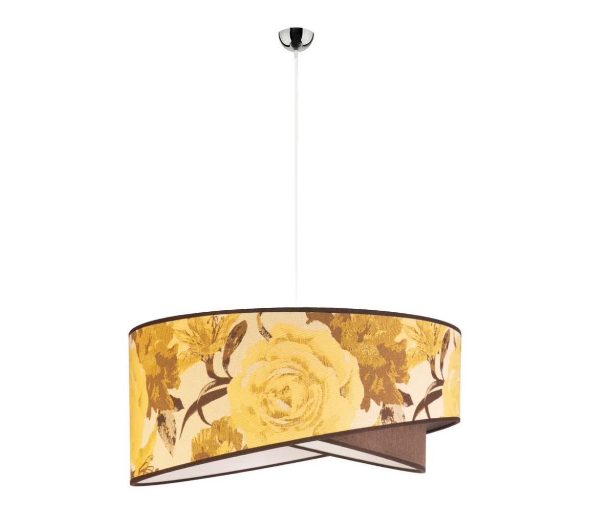 Lustră pe cablu ROYAL 1xE27/40W/230V galben