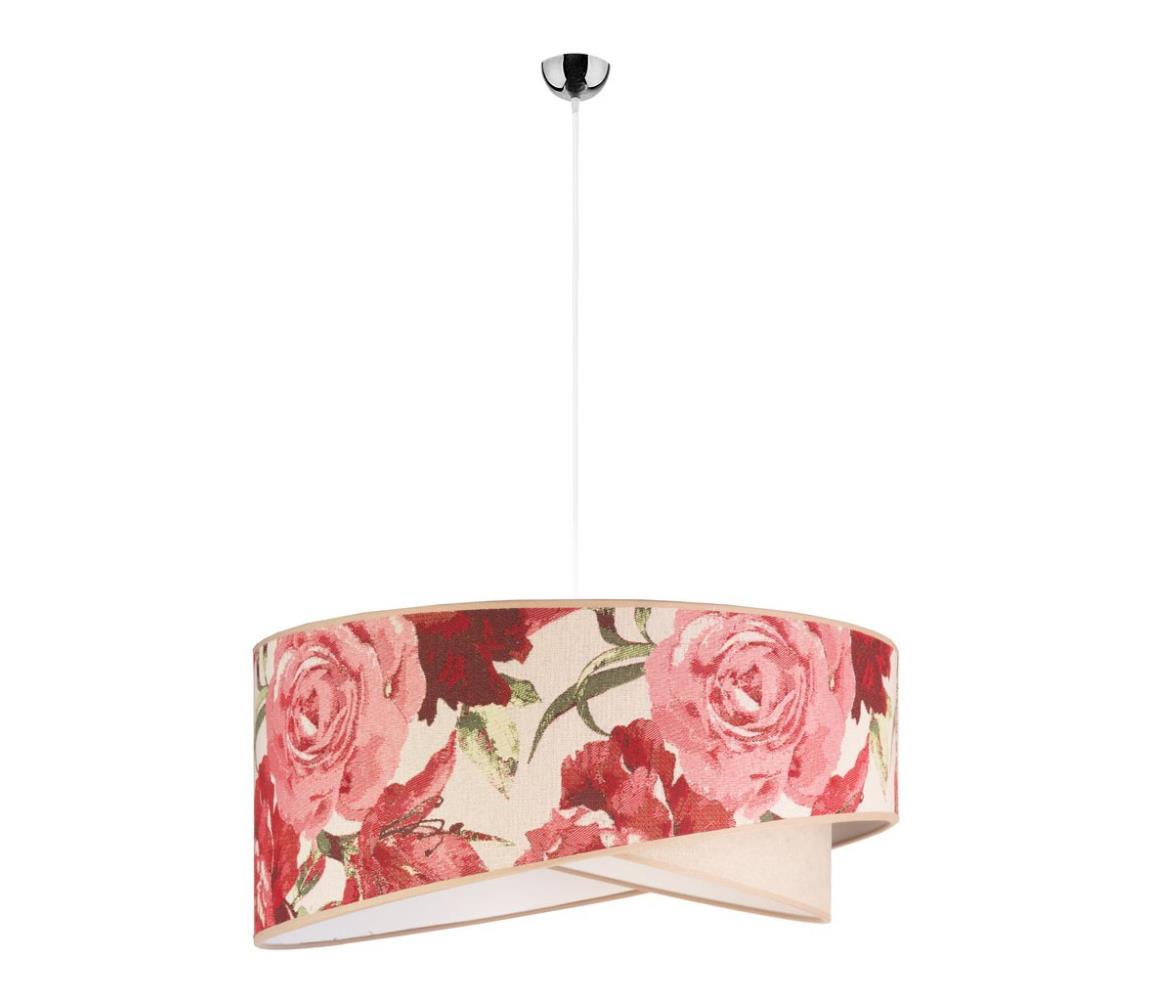 Lustră pe cablu ROYAL 1xE27/40W/230V roz