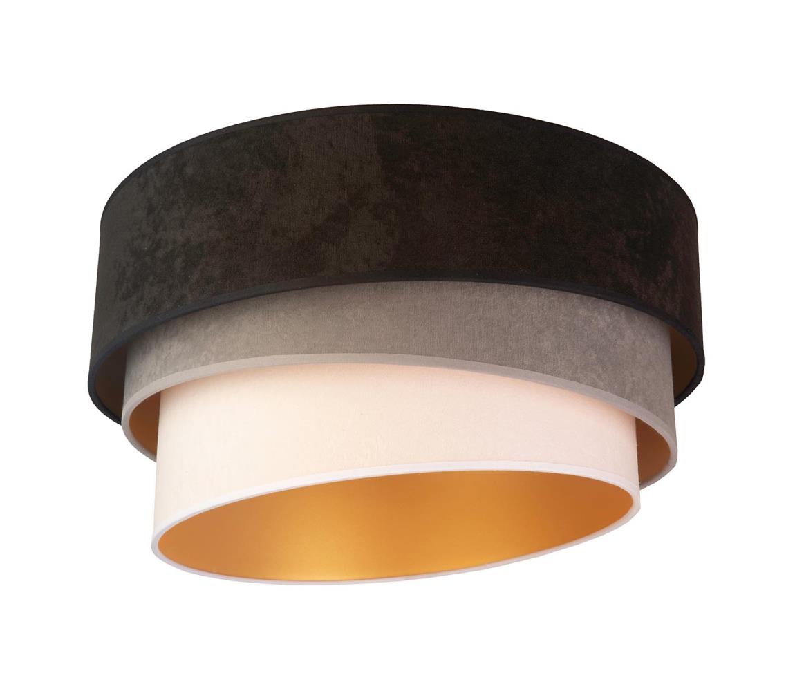 Plafonieră DEVON 1xE27/40W/230V neagră/gri/bej