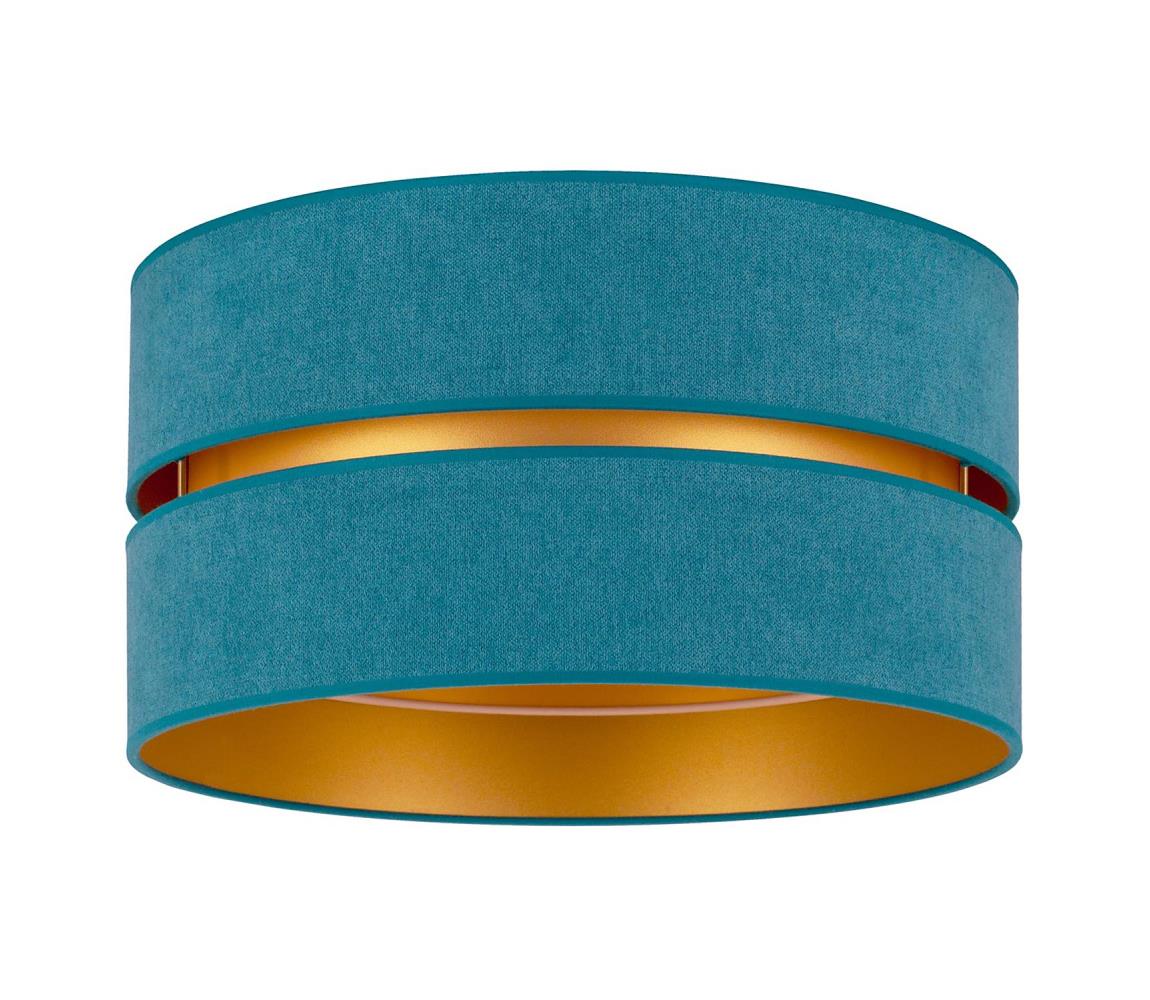 Plafonieră DUO 1xE27/40W/230V turcoaz/aurie